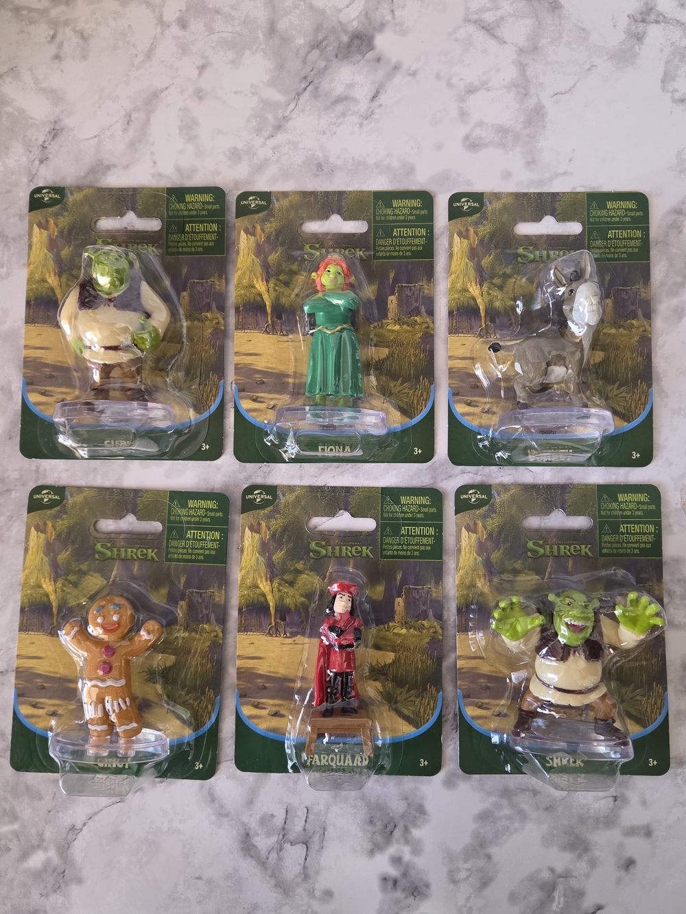 DreamWorks Shrek Character Figure Set Pack Of 6 - Green, Brown, Tan